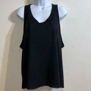 Nike Yoga Black Razor Back Tunic Muscle Tee Size 2X
